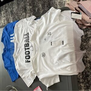 Nike Kids Football Tee - White and Blue